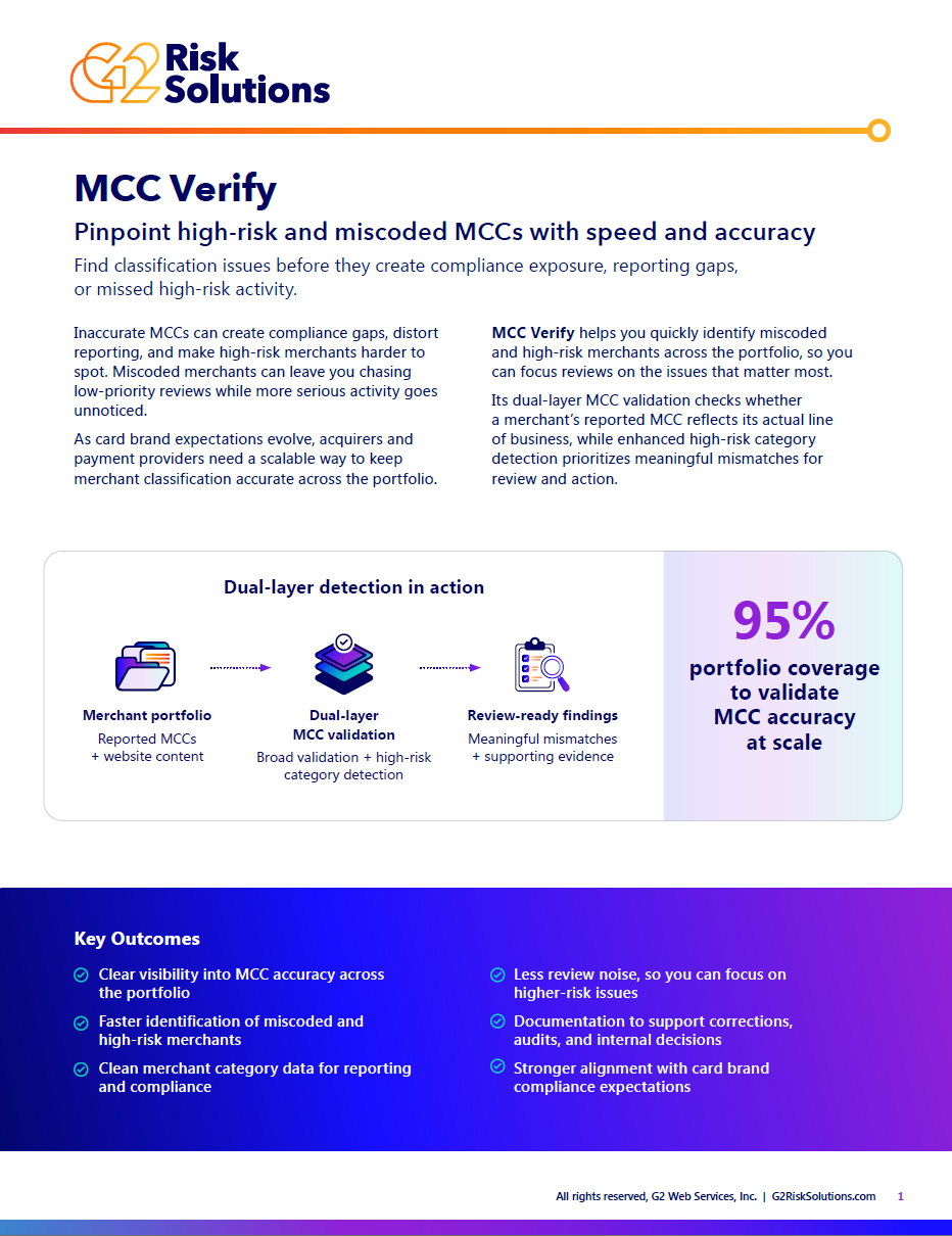 MCC Verify