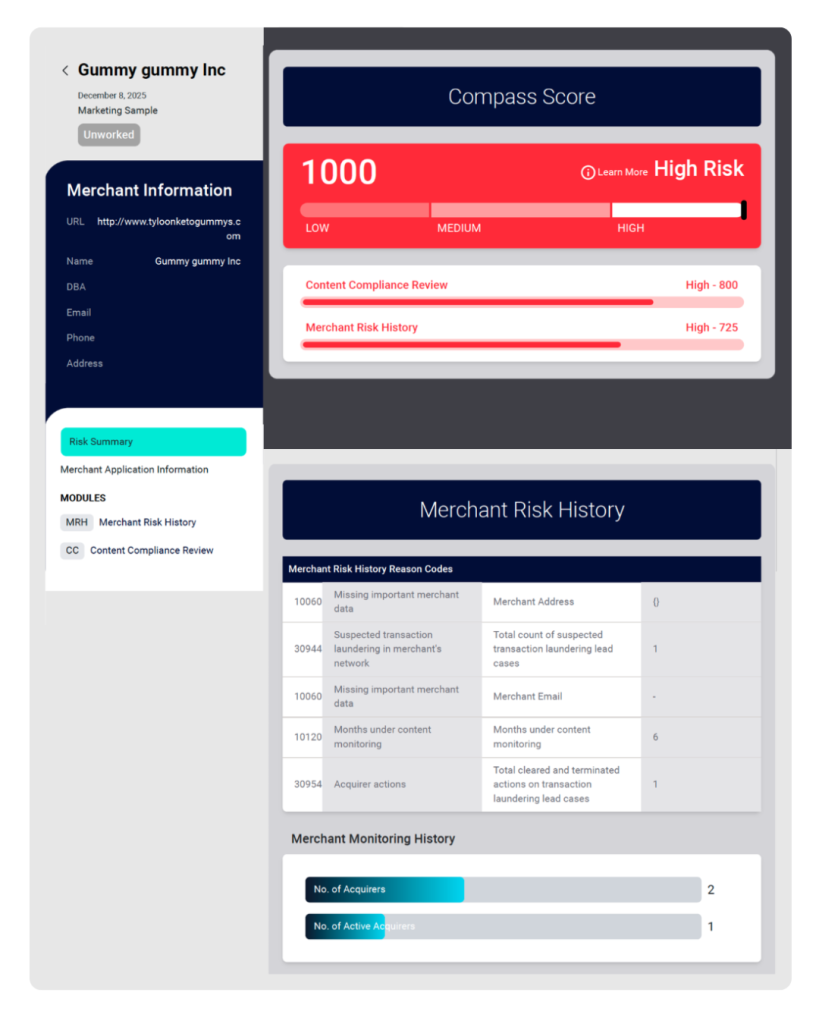 MRH High Risk Merchant
