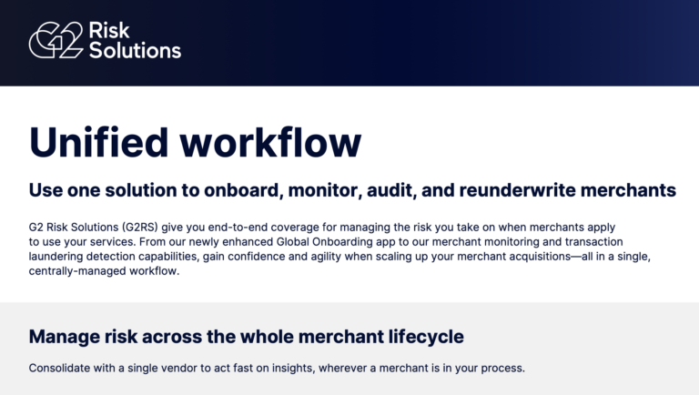 Unified Workflow