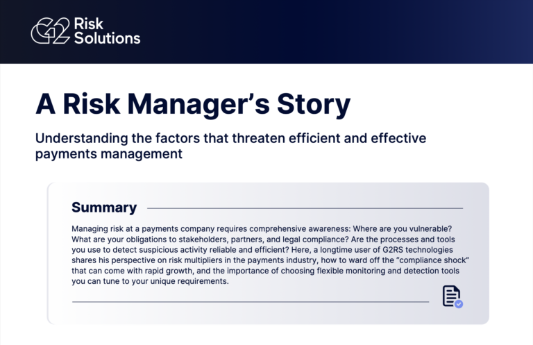A Risk Manager's Story