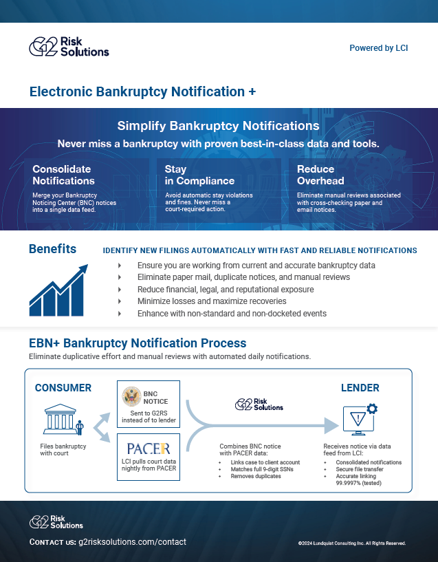 Electronic Bankruptcy Notification +