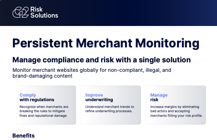 Persistent Merchant Monitoring