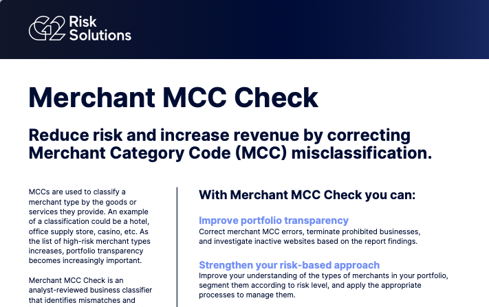Merchant MCC Check