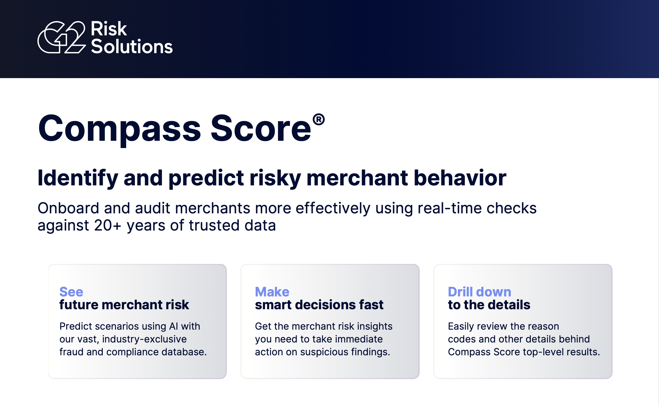 Compass Score® - G2 Risk Solutions